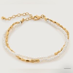 MONICA VINADER Mini Nugget Pearl Beaded Bracelet